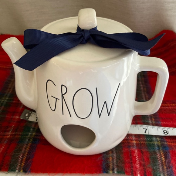 Rae Dunn GROW Watering Can Birdhouse Tea Pot Exc - Picture 7 of 7